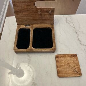 Wooden Phone and Accessory Stand